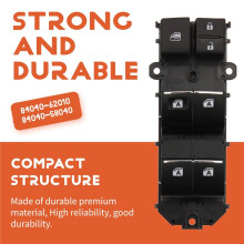 Front Left Power Window Control Button for Highlander 2014-2019 Alphard 84040-0E040 84040-62010 8404058040
