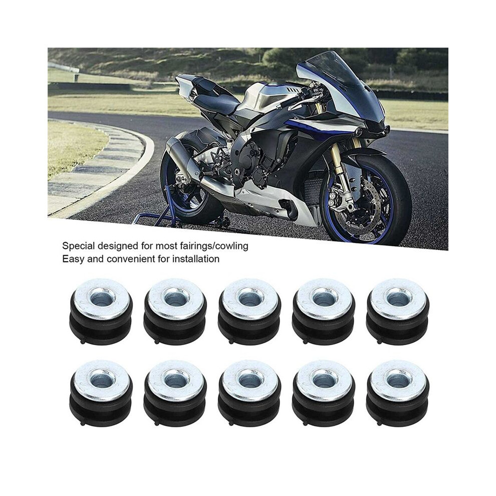 80Pcs Motorcycle Rubber Grommets Kits Motorcycle Windshield Bolts For Fairings Rubber 6031665732627