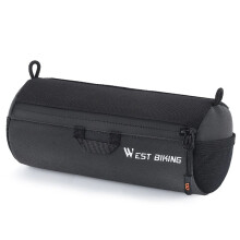WESTBIKING Reflective Bike Handlebar Bag with Shoulder Strap, Waterproof Front Tube Bag for Mountain and Road Bikes