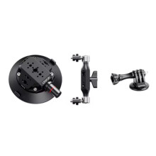 Ulanzi Soporte de Ventosa para Cámara para Coche, Compatible con para , para Insta 360, para , Cámara de Acción, Teléfono DSLR con 1/4 de