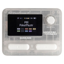 SONICAKE Pocket Master English Global Version Guitar Bass Amp 100+ Multi-Effects Pedal APP Control Rechargeable Translucent