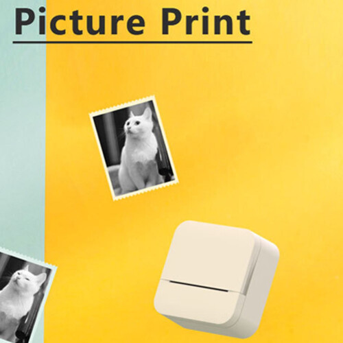 Sticker Printer Portable Thermal Printer Inkless Pocket Photo Printer  for Learning Assistance Scrapbook C 2