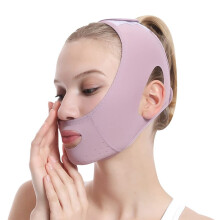 Bandage Amincissant pour le Visage en V pour Femme, Ceinture de Massage pour le Visage, Accessoire de Soins de la Peau