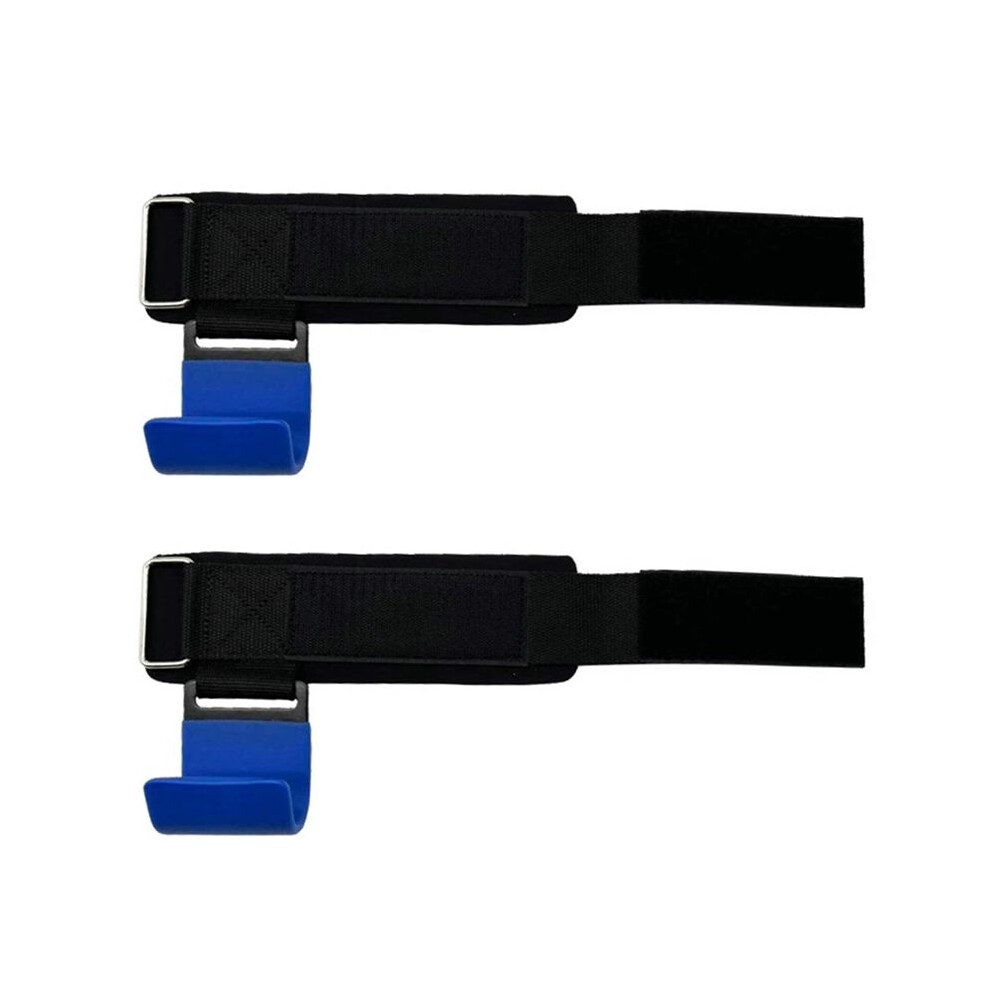 Gym Fitness Weight Lifting Hook Grips with Wrist Wraps for Pull-Ups and Strength Training