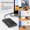 Gabinete USB 3.1 Tipo C para HDD/SSD  de 2,5 Polegadas com Velocidade de Transferência de 6 Gbps 7