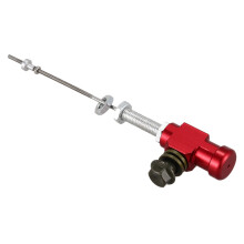 2X Motorcycle Hydraulic Clutch Master Cylinder Rod Brake Pump M10x1.25mm Aluminum red