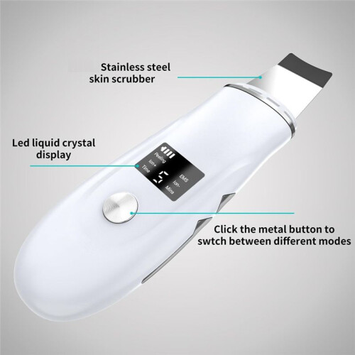 Skin Scrubber Face Spatula - Deep Cleansing Tool for Pore Extraction, Fast Charging Dock Blackhead Remover Face Spatula 2
