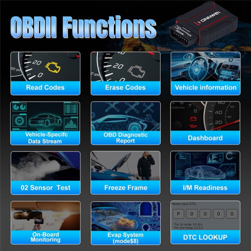 KONNWEI MAXOBD Car Diagnostic Code Reader Car All System Scanner  5.0 for Android and Ios Car OBD Tool 2
