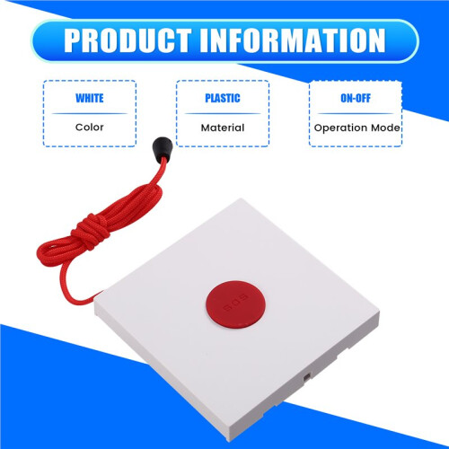 Tuya ZIGBEE Wall Emergency Button APP  Home Sensor 8x6 ZigBee Intelligent Remote Alarm 2