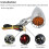 4Pcs Universal Amber Chrome Motorrad LED Blinker Licht Bremse RüCklicht 4