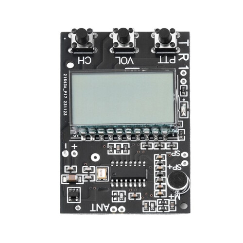 FM Walkie Talkie Circuit Board Transceiver Module FM Transmitter Receiver Module 7 Frequency 27-480MHz DC3.3-6V 1