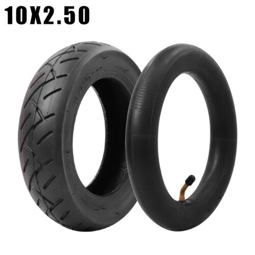 Conjunto de Câmara de Ar para Pneu de 10x2,5 Polegadas, Câmara de Ar Pneumática de 2,50 Polegadas, Válvula de 45 para Scooter Elétrica de 10 1