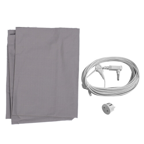 Grounding Silver Fiber Pillowcase with EU Plug for Better Sleep & Circulation 1