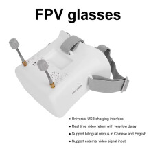 008D PRO 5.8G 40CH FPV Goggles Dual Antennas RC Drone Goggles Built-in DVR Recording Function for RC Drone Beginner