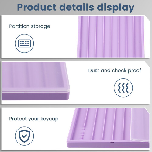 Waterproof Keycap Storage Box with Lid -for Keyboard Keycaps Display and Collection 2