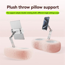 Tablet Stand with Pillow Tablet Holder Aluminum Alloy Rotating Heightening Lazy Stand for Phones Live Broadcast Home C