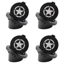 4X Gas Tank Cap Cover Fuel Tank Cover 4-Door 2-Door for 2007-2018 Jk & Unlimited Car Accessories