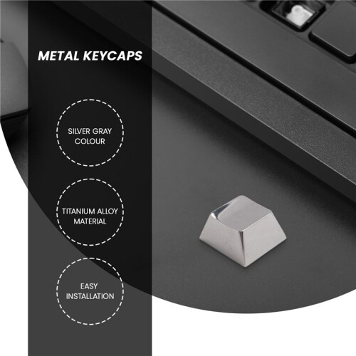 Titanium Alloy Keycaps Customization Keyboard Keycap Blank Metal Keycaps for Mechanical Keyboard Gift 2