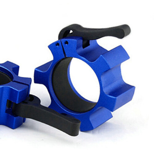 2PCS 50mm Aluminum Alloy Barbell Collar Locks Quick Release Blue