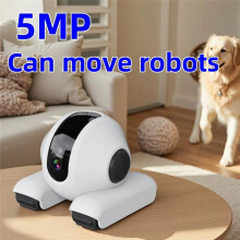 1080P Movable Robot Camera Wifi Camera with Real and Remote Control for Pet Indoor Home Monitoring