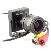 1200TVL CMOS Färganalogmodul med 2,8-12 mm Variabelfokal Justerbar Lins + RCA-Adapter för Övervakningsvideokamera NTSC
