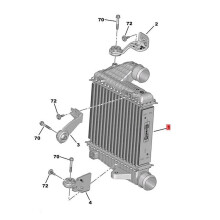 5X Intercooler Montagebeugel 9803778980 9803779180 9803778880 voor  308 308S 408 4008 1.2THP 1.6THP 1.8THP