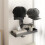Motorcycle Helmet Display Stand with Adjustable Hook Wall Mounted Organize Caps Jackets & Accessories. Universal Fit 6