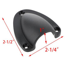 Couvercle D'évent de Câble de Fil En Nylon 2,5 Pouces 16 Pièces, évent à Clapet pour Bateau, épaisseur de Bord Lisse 1/8 Pouce, Couvercle