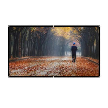 Draagbaar Projectiescherm, Eenvoudig Gordijn, Anti-Licht, 120 Inch Projectieschermen voor Thuis, Buiten, Kantoor, Projector
