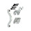 RC Car Upgrade Steering Component Kit for UDIRC 1/16 GR UD M16 RC Car Accessories Silver 3
