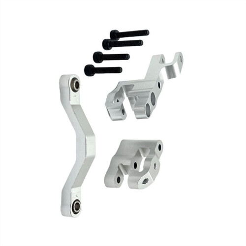 RC Car Upgrade Steering Component Kit for UDIRC 1/16 GR UD M16 RC Car Accessories Silver 2