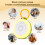 White Noise Machine with 11 White Noise Adjustable, Night Light,  Speaker,Timing Function Orange 3