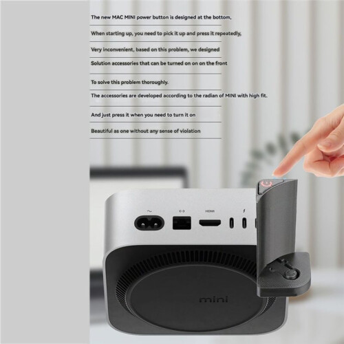Top-Mounted Power Button for   M4/M4 Pro - Easy Installation, Enhanced User Experience 2