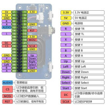 1.3inch LCD Display Screen with Game Button & Audio Buzzer for Raspberry Pi Zero, 4B, Pi 5, RP2040-PiZero