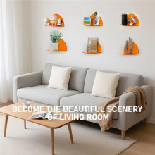 3 Pack Acrylic Shelves for Wall -Wall Shelf, Floating Shelves , Display Ledges & Home Decor Acrylic Wall Shelves