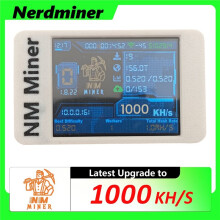 NerdMiner PRO NMMiner 1000KH/S BTC Solo Miner Bitcoin Crypto Solo Loterij Miner 2,8 Inch Kleurendisplay Miner