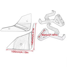 Motorcycle Side Windshield Windscreen for CRF1100L Africa Twin Adventure Sports 2020-2023 Wind Deflector