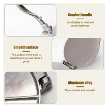 16cm Manual Corn Tortillas Pressing Tools Aluminium Alloy Tortilla Cake Molds Kitchen Bakeware Cooking Accessories 2pc