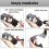 Motorcycle Handlebar Lock Handlebar Brake Handle Solid Lock Anti Theft Steal Lock Black 4