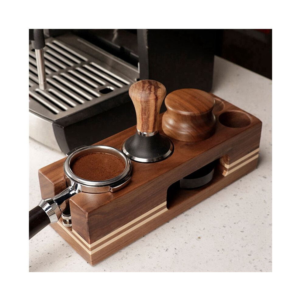 Coffee Tamper Holder Wood Filling Support Base Espresso Tampering Mat Station Stand For Barista Coffee Accessories 54Mm 6032664157541