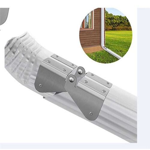 2PCS Gutter Extension Hinge Also Includes Screws Easy DIY Installation  Any Size Rectangle or Square Downspout 2
