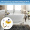 For Freestanding Bathtub Installation Kit with White Pipe and Brass Pipes 2