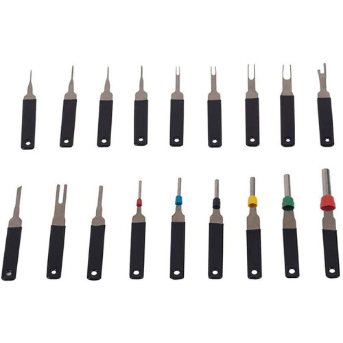 Auto Terminal Removal Tool, Car Electrical Wiring Pin Extractor Connector Puller Kit ,Depinning Tool Set(36Pcs) 1