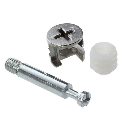 Encaixe de Came para Móveis com Cavilha e Porca Pré-Inserida (Conjunto de 30) 1