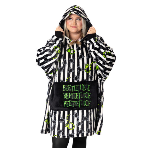 Beetlejuice Blanket Hoodie (Mens Multicoloured) 2