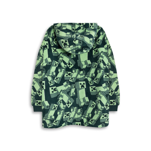 Minecraft Minecraft Blanket Hoodie (Boys Green) 1