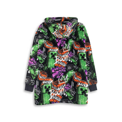 Minecraft Minecraft Blanket Hoodie (Boys Multicoloured) 1