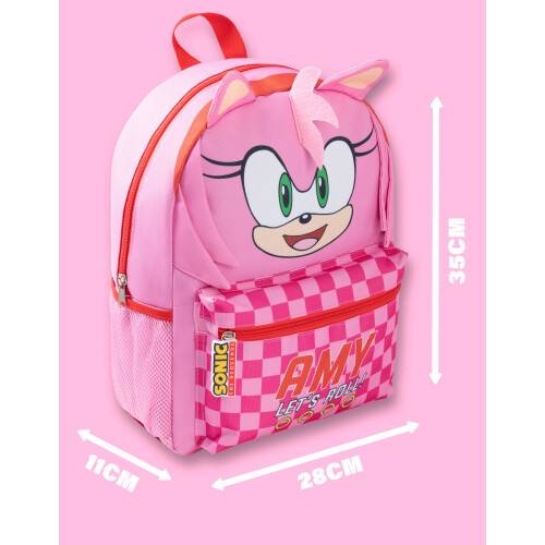 Sonic The Hedgehog Sonic the Hedgehog Backpack (Unisex Kids Pink) 2