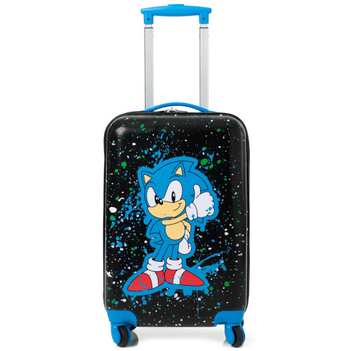 Sonic The Hedgehog Sonic the Hedgehog Medium Suitcase (Unisex Kids Black) 1