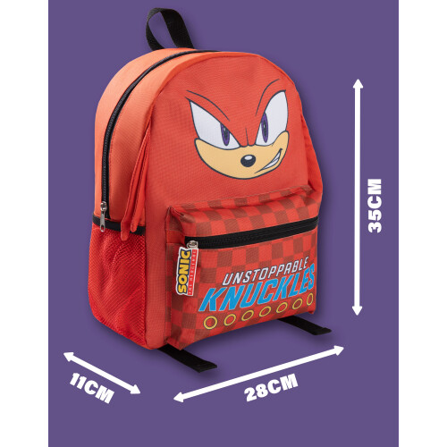 Sonic The Hedgehog Sonic the Hedgehog Backpack (Unisex Kids Red) 2